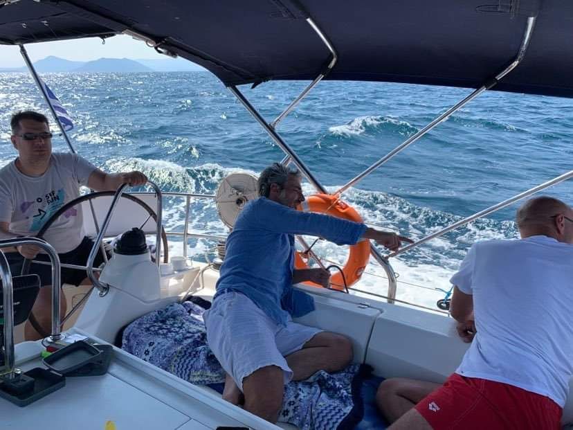 Book reading while sailing