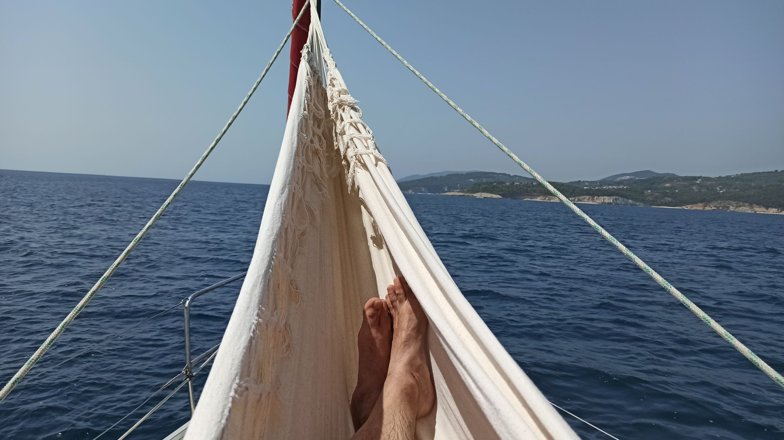 Book reading while sailing